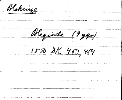 Bild på arkivkortet för arkivposten Blekinge