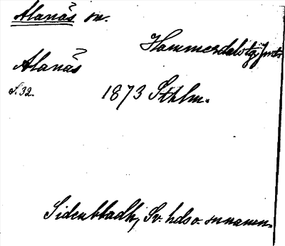 Bild på arkivkortet för arkivposten Alanäs