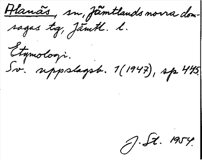 Bild på arkivkortet för arkivposten Alanäs