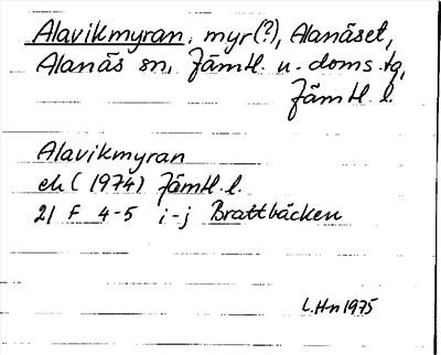 Bild på arkivkortet för arkivposten Alavikmyran