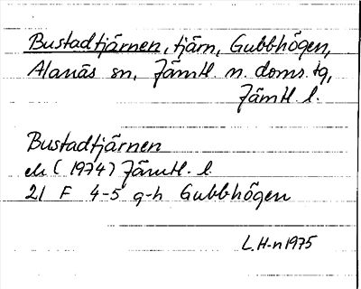Bild på arkivkortet för arkivposten Bustadtjärnen