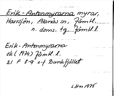 Bild på arkivkortet för arkivposten Erik-Antonmyrarna