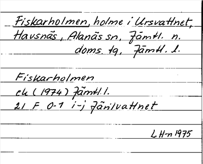 Bild på arkivkortet för arkivposten Fiskarholmen