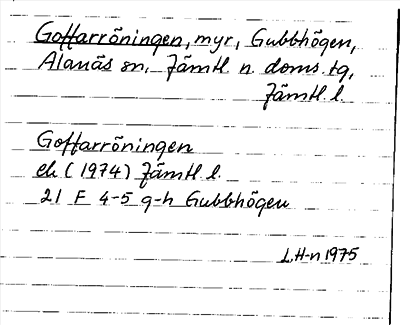 Bild på arkivkortet för arkivposten Goffarröningen