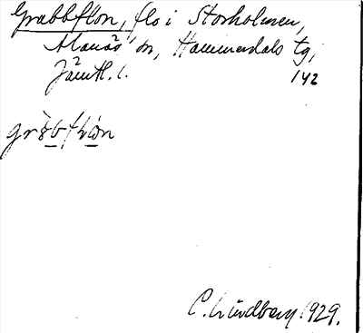 Bild på arkivkortet för arkivposten Grabbflon