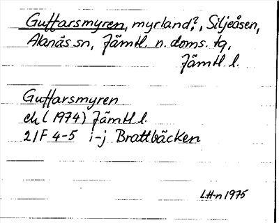 Bild på arkivkortet för arkivposten Guffarsmyren
