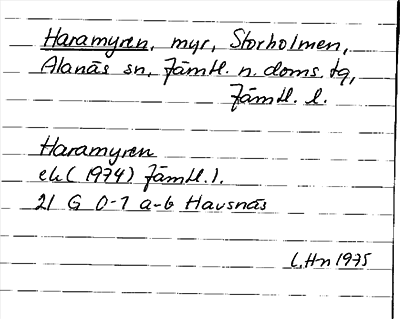 Bild på arkivkortet för arkivposten Haramyren