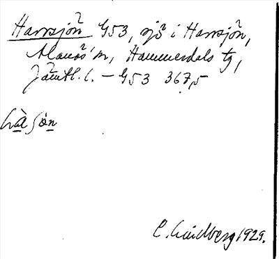 Bild på arkivkortet för arkivposten Harrsjön