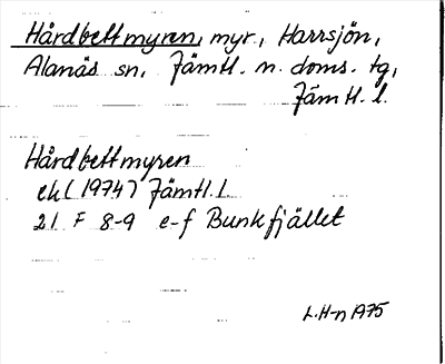 Bild på arkivkortet för arkivposten Hårdbettmyren