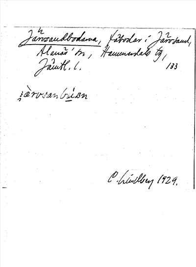 Bild på arkivkortet för arkivposten Järvsandbodarna