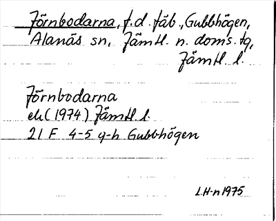 Bild på arkivkortet för arkivposten Jörnbodarna