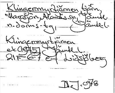 Bild på arkivkortet för arkivposten Klingermyrtjärnen