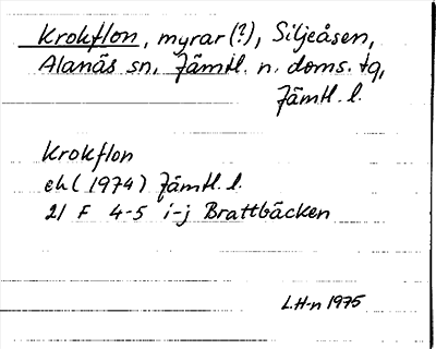 Bild på arkivkortet för arkivposten Krokflon