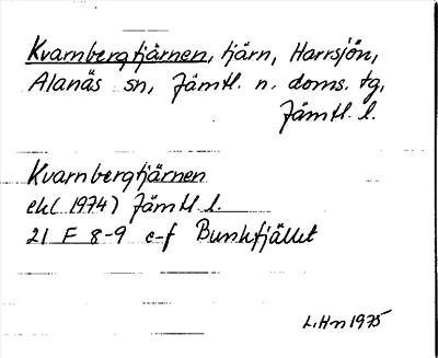 Bild på arkivkortet för arkivposten Kvarnbergtjärnen