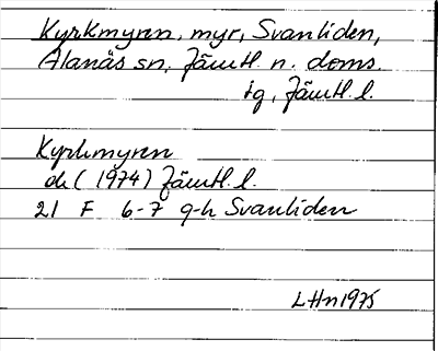 Bild på arkivkortet för arkivposten Kyrkmyren