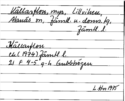 Bild på arkivkortet för arkivposten Källarflon