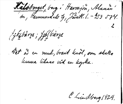 Bild på arkivkortet för arkivposten Kälsberget