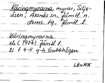 Bild på arkivkortet för arkivposten Käringmyrarna