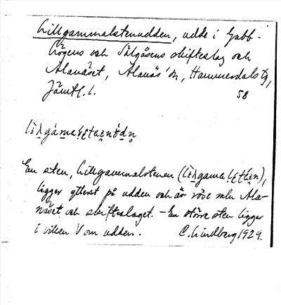 Bild på arkivkortet för arkivposten Lillgammalstenudden