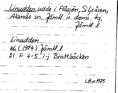 Bild på arkivkortet för arkivposten Linudden
