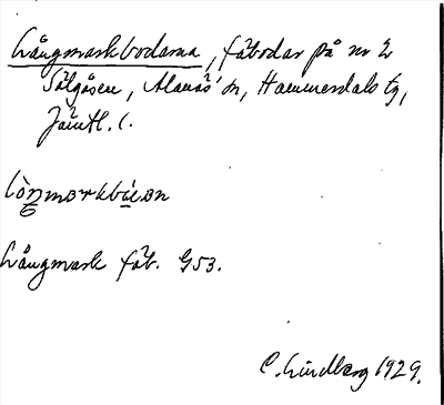 Bild på arkivkortet för arkivposten Långmarkbodarna