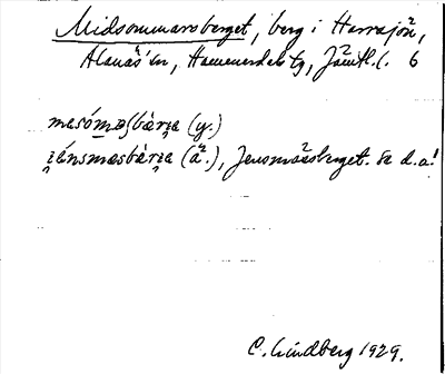Bild på arkivkortet för arkivposten Midsommarsberget