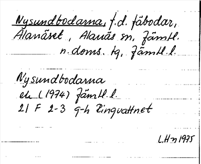 Bild på arkivkortet för arkivposten Nysundbodarna