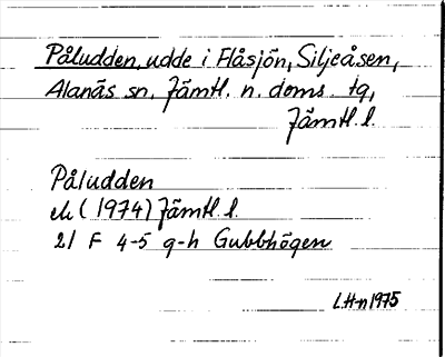 Bild på arkivkortet för arkivposten Påludden