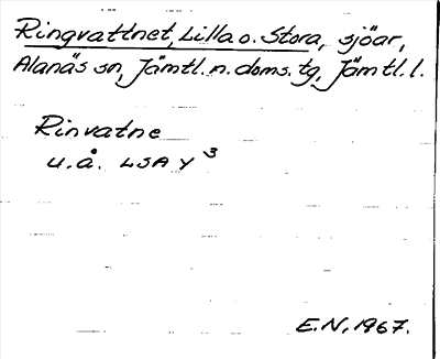 Bild på arkivkortet för arkivposten Ringvattnet, Lilla o. Stora