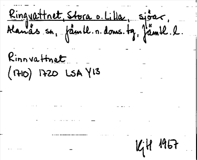 Bild på arkivkortet för arkivposten Ringvattnet, Stora o. Lilla
