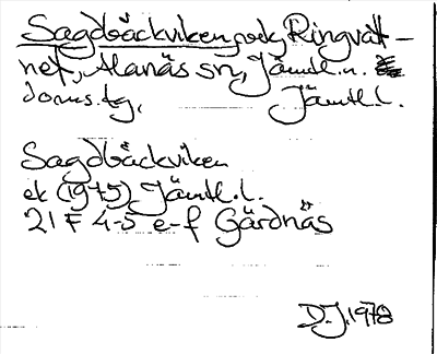 Bild på arkivkortet för arkivposten Sagdbäckviken