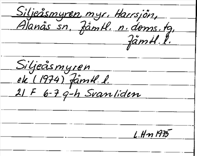 Bild på arkivkortet för arkivposten Siljeåsmyren