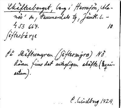 Bild på arkivkortet för arkivposten Skäftesberget
