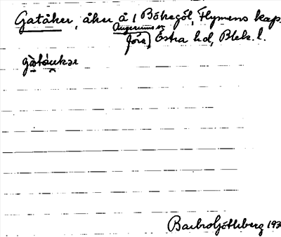 Bild på arkivkortet för arkivposten Gatåker