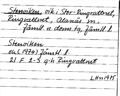 Bild på arkivkortet för arkivposten Stenviken
