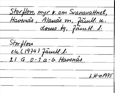Bild på arkivkortet för arkivposten Storflon
