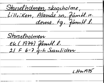 Bild på arkivkortet för arkivposten Storselholmen