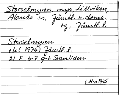 Bild på arkivkortet för arkivposten Storselmyren