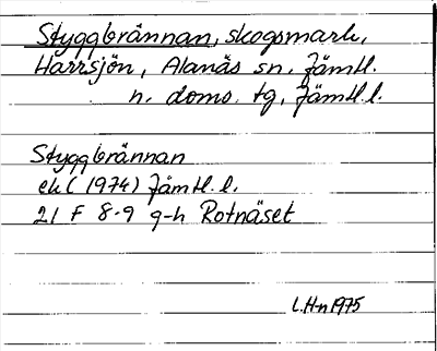 Bild på arkivkortet för arkivposten Styggbrännan