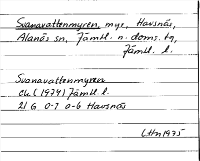 Bild på arkivkortet för arkivposten Svanavattenmyren