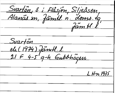 Bild på arkivkortet för arkivposten Svartön