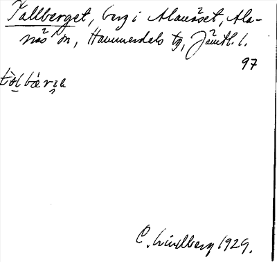 Bild på arkivkortet för arkivposten Tallberget