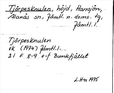 Bild på arkivkortet för arkivposten Tjörpesknulen