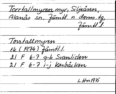 Bild på arkivkortet för arkivposten Torrtallmyren