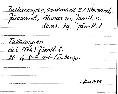 Bild på arkivkortet för arkivposten Tullarmyren
