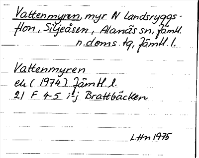 Bild på arkivkortet för arkivposten Vattenmyren