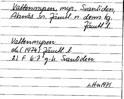 Bild på arkivkortet för arkivposten Vattenmyren