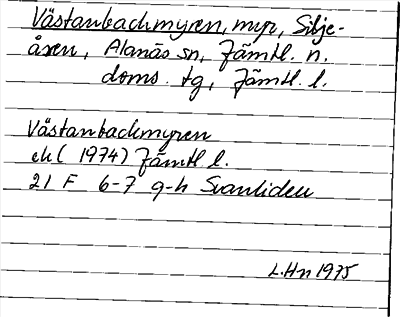 Bild på arkivkortet för arkivposten Västanbackmyren