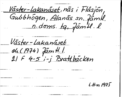 Bild på arkivkortet för arkivposten Väster-Lakanäset