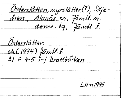 Bild på arkivkortet för arkivposten Österslåtten